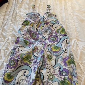 Janie and Jack purple paisley jumpsuit